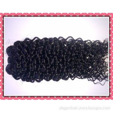 High Quality 100% Human Hair Weaving Jerry Curl 18" Brown Color #1b